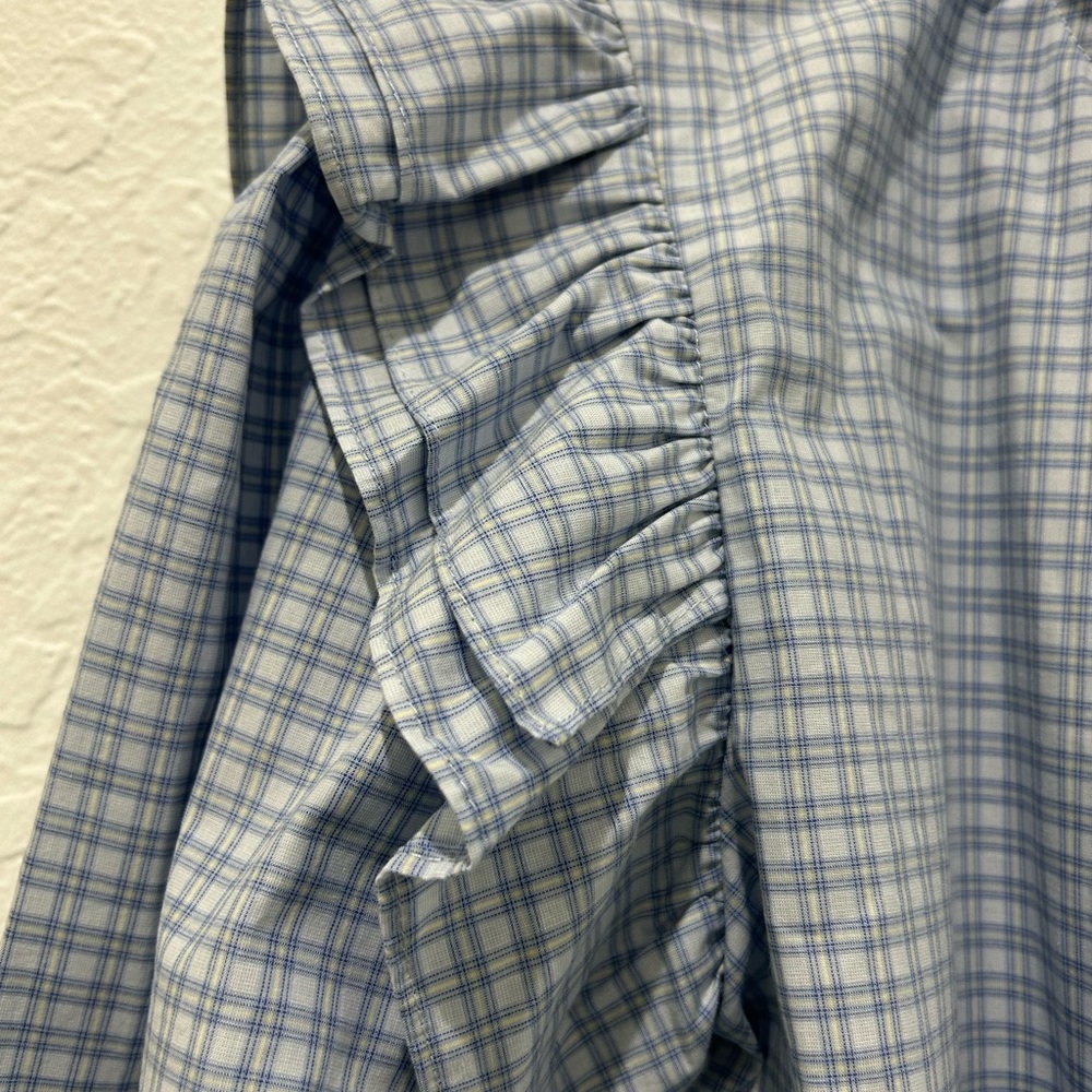 ⬇️PRICE⬇️ 
BATSHEVA • Women’s Long Sleeve Plaid Shirt • size 6 • - Picture 9 of 11